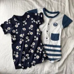 2枚セット　半袖ロンパース　60-70㎝