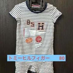 TOMMY HILFIGER ストライプロンパース 80のサムネイル