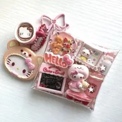 ★ガチャ詰めポーチ★ねこちゃん ピンク