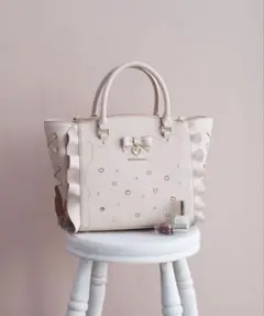 8825. samannsa vega サイドレースアップ 2way バッグ