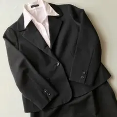 【超美品】セットアップ　スーツ　黒　M Ｌ　リクルート　おまけあり①