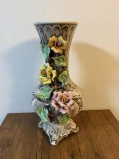 陶器製アートフラワー花瓶　カポディモンテ 陶器製アートフラワー花瓶 カポディモンテ - メルカリ