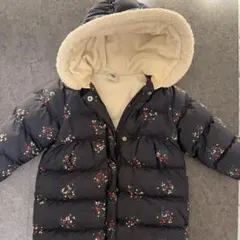 PETIT BATEAU 花柄ダウンコート 81㎝