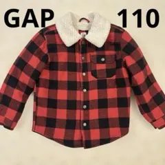 babyGAP 裏地ボア チェック柄 ジャケット 110cm