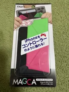 【新品】カードポケット マグカ MAGCA ゲーミングパッド　グリーン×ピンク