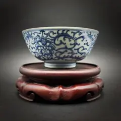 清時代 玉碧底 青花 龍文 鉢 陶磁器 古美術 骨董品 - メルカリ