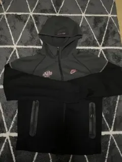 Nike フード付きパーカー M 黒/グレー