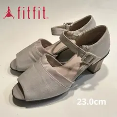 fitfit レディースサンダル　ベージュ　23.0cm