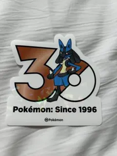 ポケモンメガフェスタ　韓国　30周年　記念ステッカー ルカリオ ルカリオ ポケモン 30周年記念 ステッカー 韓国 メガフェスタ - メルカリ