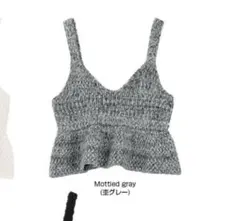 titivate ティティベイト ペプラムニットビスチェ グレーのサムネイル