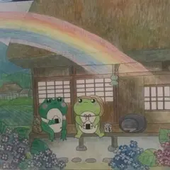 ⭐️はせがわゆうじ⭐️原画 カエル - メルカリ