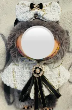 ラブブ 1.2.3世代 着せ替え 白ポンチョ服２点set ぬい服