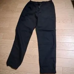 150黒いロングパンツ 調整可能ウエスト