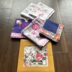 ⭐︎ブランドハンカチまとめ売り⭐︎６枚⭐︎LANCEL⭐︎ELLE⭐︎renoma⭐︎