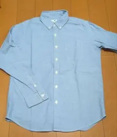 UNIQLO 水色 シャツ 150 オックスフォードシャツ　子供