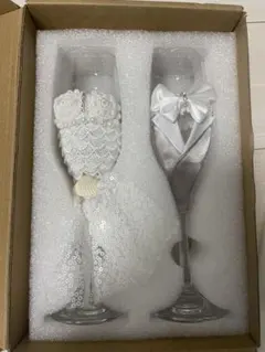 ウェディング ペアグラス ドレス タキシード