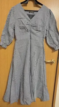 oneway ギンガム　ワンピース