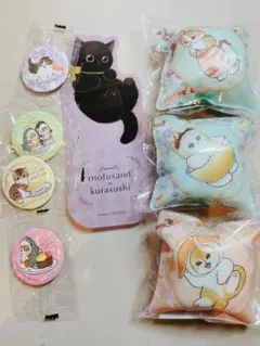 くら寿司 mofusand クッションチャーム 缶バッジ　ピック