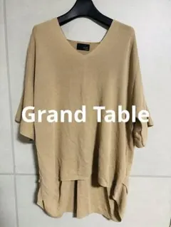 Grand Table 五分袖ニット ベージュのサムネイル