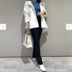 【定価2万】Aライン マウンテンパーカー 春アウター 撥水 ホワイト