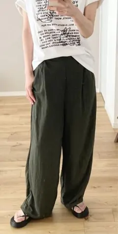 GU ワイドパンツ ストレートパンツ