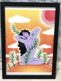 アート　ポスター　宇宙　宇宙人