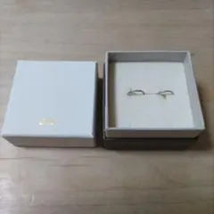 hknailさん専用　ete K10WG イヤリングフープS ホワイトゴールド