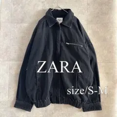ZARA OVERSIZE DENIM TRF BOMBER/Gジャン S~M