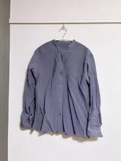 ビューティーアンドユースパープル 長袖ブラウス
