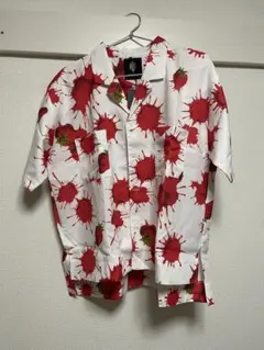 DrugHoney 新品タグ付きストロベリーブラッド柄 半袖シャツ