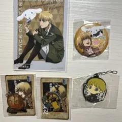 進撃の巨人 アニーク anique 巨人大戦 ホログラム缶バッジ アルミン
