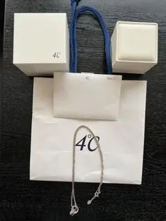 4°C シルバー リンクチェーンネックレス