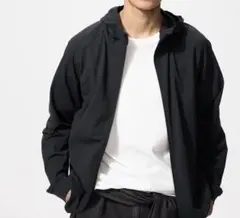 UNIQLOドライEX UVカットフルジップパーカー Mブラック