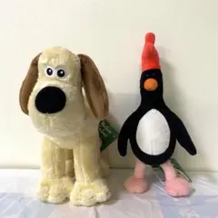 ウォレスとグルミット　ぬいぐるみ グルミット ・ マッグロウ 全2種セット