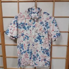MAJUN かりゆしウェア 半袖シャツ 花柄 スリムフィット M - メルカリ