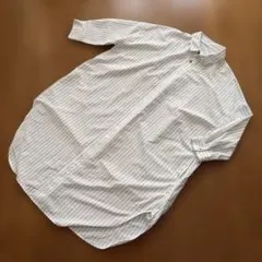 〈ロペピクニック〉ストライプシャツワンピース　ポケット付き