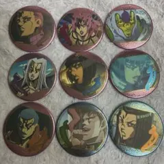 ジョジョの奇妙な冒険　アニメ10周年記念展　場面写缶バッチコレクション×9