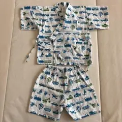 乗り物柄 コットン甚平 90