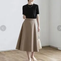 美品✨NOBLEノーブル ボンディング クロス サーキュラースカート 36