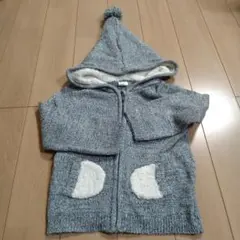 H&M　フード付きニットパーカー