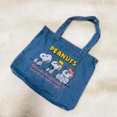 PEANUTS デニムトートバッグ 　約38×30×7cmのサムネイル