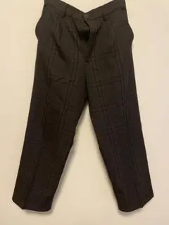 GU スラックス　ブラウン　チェック　メンズ　Mサイズ