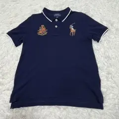 ラルフローレン ビッグポニー ポロシャツ ネイビー キッズ　120cm