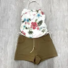 ハワイ花柄セパレート水着 Mサイズ