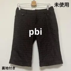 未使用 ｜チェック柄 レディース ハーフパンツ 裏地付き サイズＬ前後