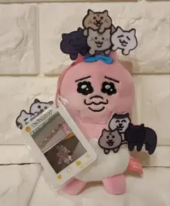 おぱんちゅうさぎ ねこまみれ ぬいぐるみ SNS風アクリル付きマスコット