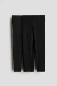 H&M　レギンス２本セット　黒