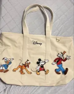 Disney キャラクター刺繍 キャンバストートバッグのサムネイル