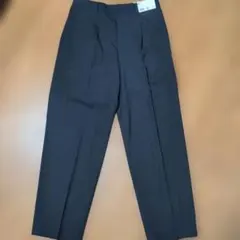 UNIQLO:C タックワイドテーパードパンツ ネイビー M