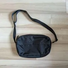 【美品】無印良品 撥水ショルダーバッグ ウエストポーチ 黒